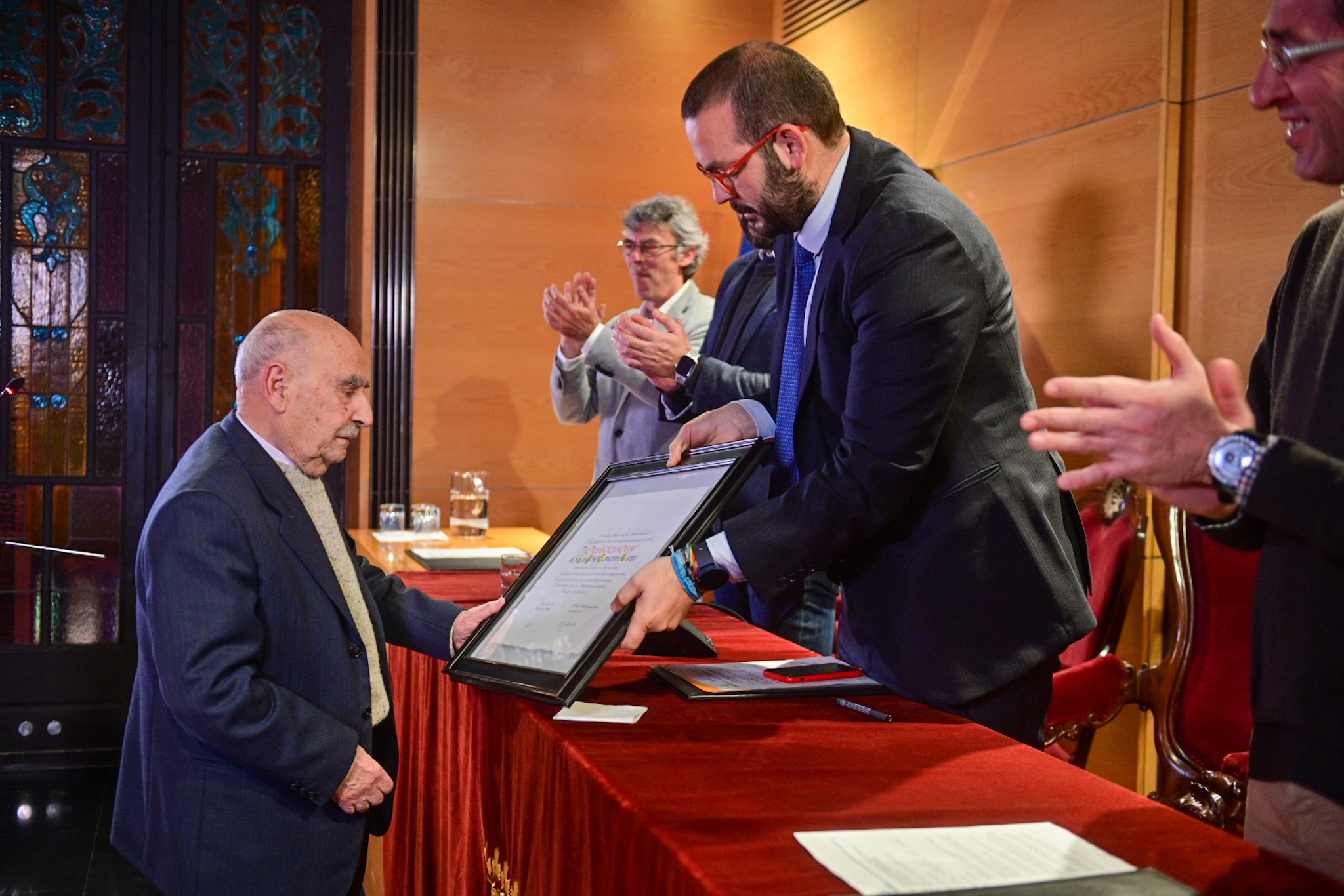 Acte oficial Fill Predilecte de la Ciutat a Lluís Josep Comerón i Martín